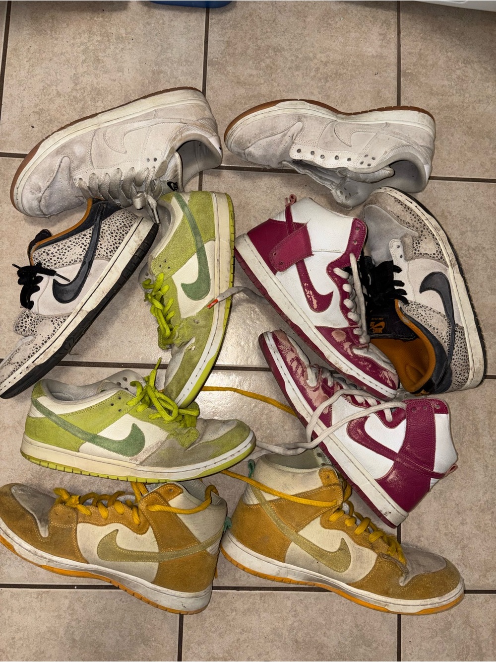 Nike sb dunks high and low skated 10.5-11